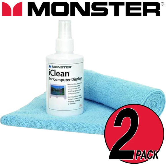 2-PACK: Monster 6.76oz iClean Screen Cleaning Kits
