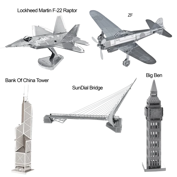 5-Pack: Model Technics Metal Puzzles