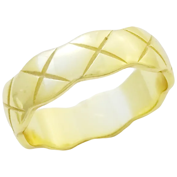 Savvy Cie 18k Gold Vermeil Wide Scallop Band