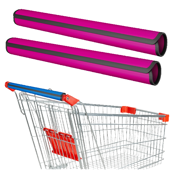 2-Pack: Lifestyle Advanced Universal Anti-Microbial Shopping Cart Handle Wrap