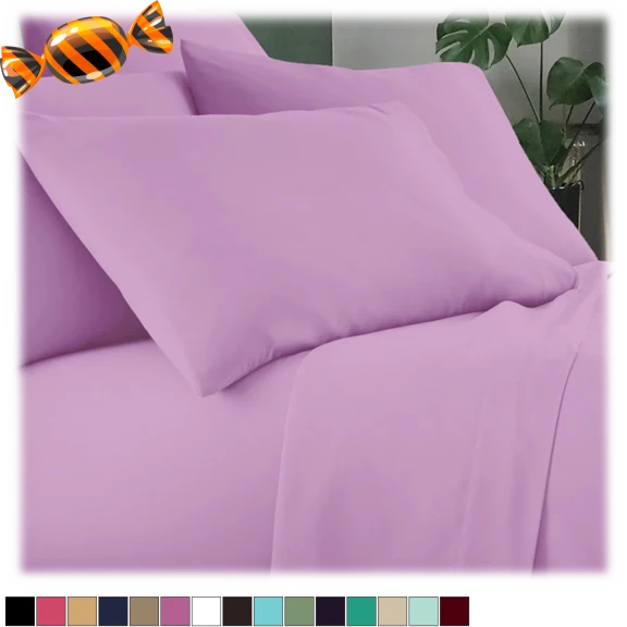 Luxury Home 6-Piece Cool Bamboo-Fiber Sheet Set