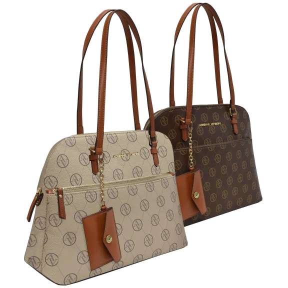 Adrienne Vittadini Signature Collection Dome Satchel with Coin Purse