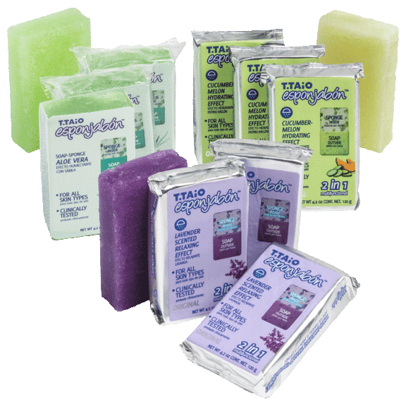 12-Pack: T.Taio Esponjabon 2 In 1 Soap Sponge