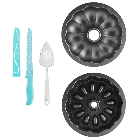 Baker's Advantage Fillables 5-Piece Round Cake Pan Set