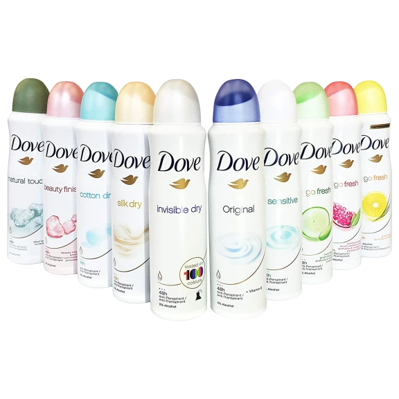 10-Pack: Dove Antiperspirant Spray for Women