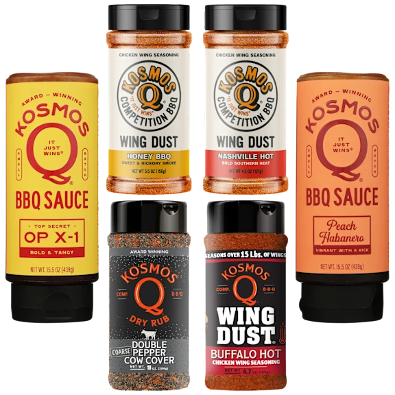 6-Pack: Kosmos Q BBQ Sauce & Seasoning Bundle