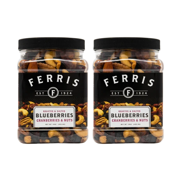 2-Pack: Ferris Roasted Salted Blueberries, Cranberries & Nuts
