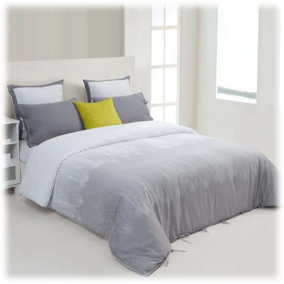 3-Piece: Elegant Linens Ingrid 100% Cotton Duvet Set