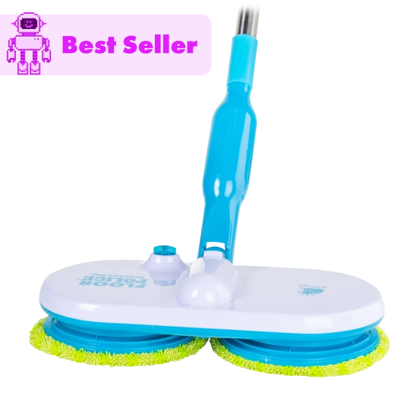 Floor Police Cordless Spinning Motorized Mop for Tile and Wood Floors