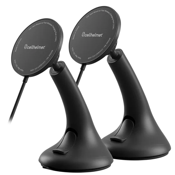 2-Pack: Cellhelmet Car Dash Mount With Fast Wireless Charging Pad & Magnetic