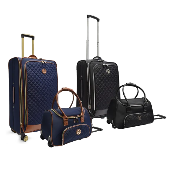 Adrienne Vittadini Quilted Luggage 2-Piece Set