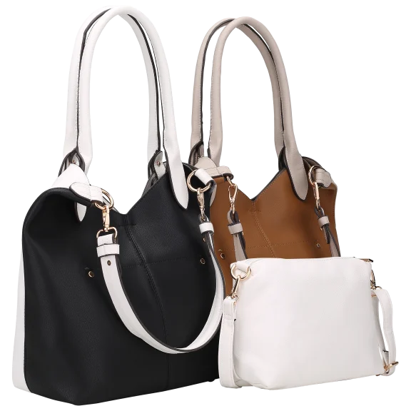 MKF Collection Phoenix Tote/Shoulder Bag with Cosmetic Pouch by Mia K