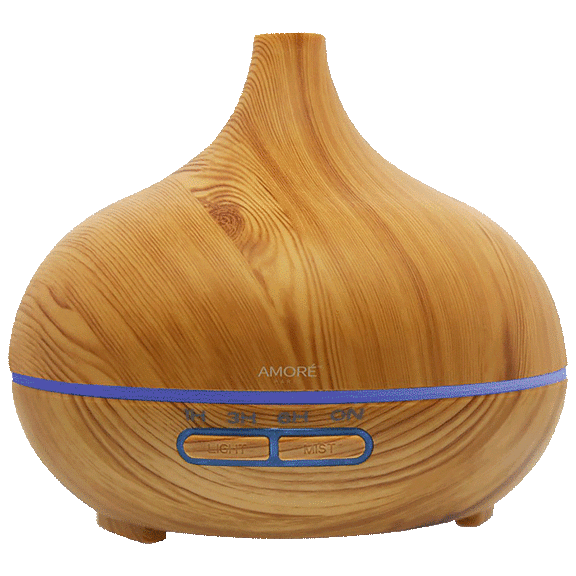 Amore Paris Wood Grain Color Changing Diffuser 2 - Optional Oils