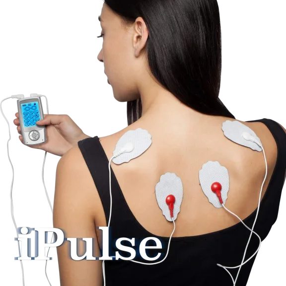 iPulse 12-Channel TENS + EMS Stimulation Unit with 10 Pads