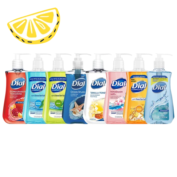 8-Pack: Dial Antibacterial Liquid Hand Soap, 7.5 oz