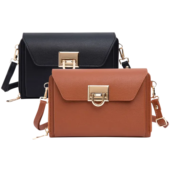 Malibu Skye Olivia Multi-Compartment Wallet Crossbody Bag