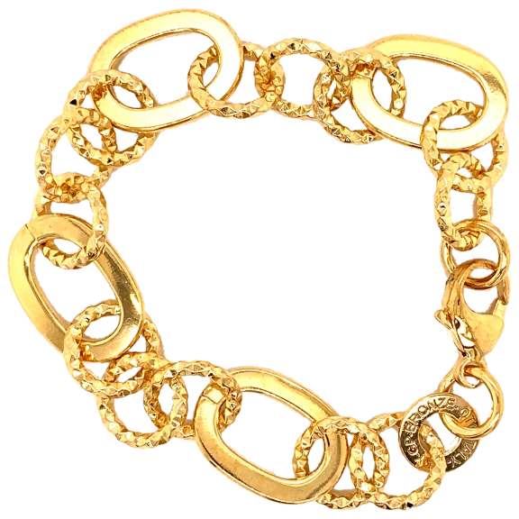 Romanza d'Italia 18KT Plated Double Row Byzantine Bracelet