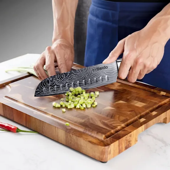The Acacia End Grain Cutting Board