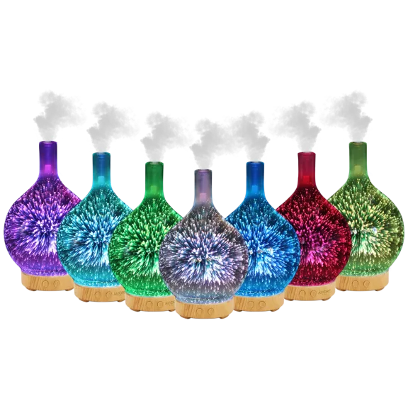Amore 3D Led Lights Essential Oil Diffuser with Optional Essential Oils