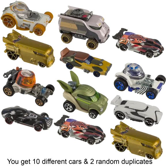 12-Pack: Hot Wheels Star Wars Die Cast Cars