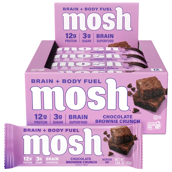 12-Pack: Mosh Keto Brain+Body Protein Bars