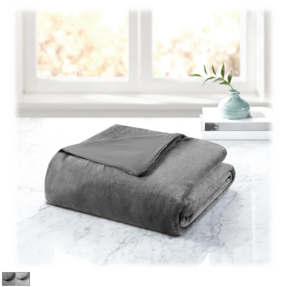 Bibb Home 12lb. Weighted Blanket with Reversible Washable Cover