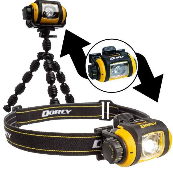 200 Lumen LED Headlamp with Magnetic Base and Tripod by Dorcy