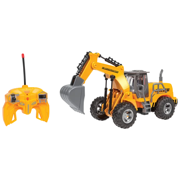Big Kid's Construction 1:30 RC Motorized Excavator Wheel Loader