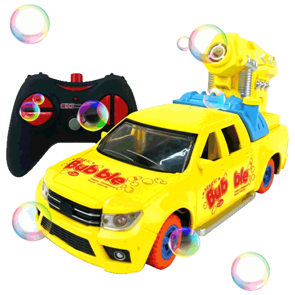 Zunammy Remote Control Bubble Blaster Pickup Truck Toy