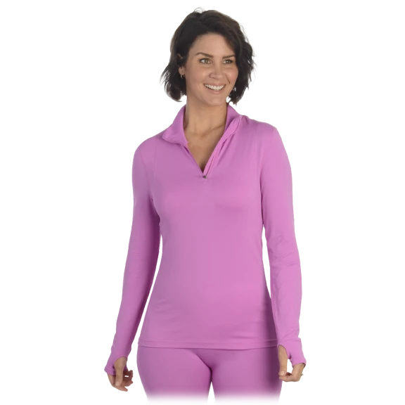 Maidenform® Women's Sport Base Layer Seamless Half-Zip Top