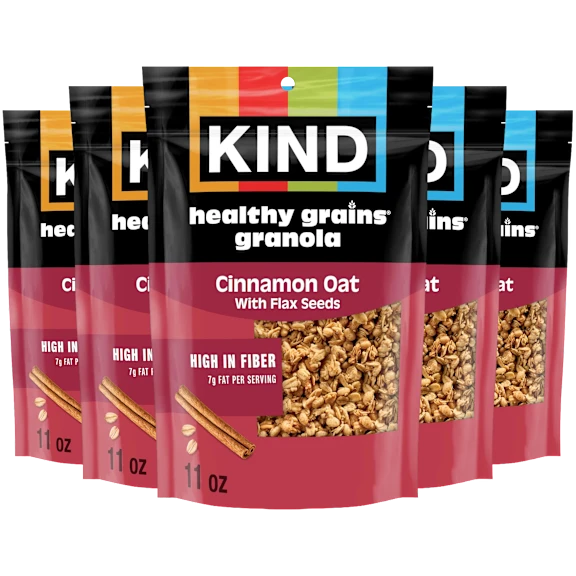 5-Pack: KIND Healthy Grains Cinnamon Oats Clusters