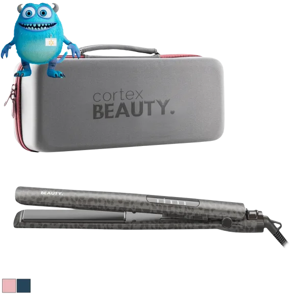 Cortex Beauty Ultra Slim Digital 1" Flat Iron and Travel Case