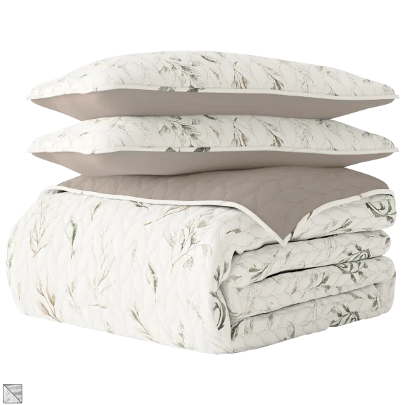 Cloth & Gable Printed Reversible Quilted Coverlet Set