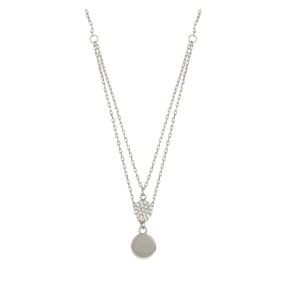 Sole du Soleil Marigold 18k Gold Plated Double Circle Necklace
