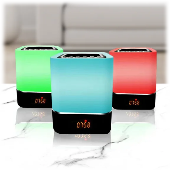 ZTech Color Changing Wireless Alarm Clock with Speaker