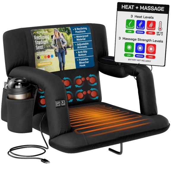 The Heated Massage Stadium Seat
