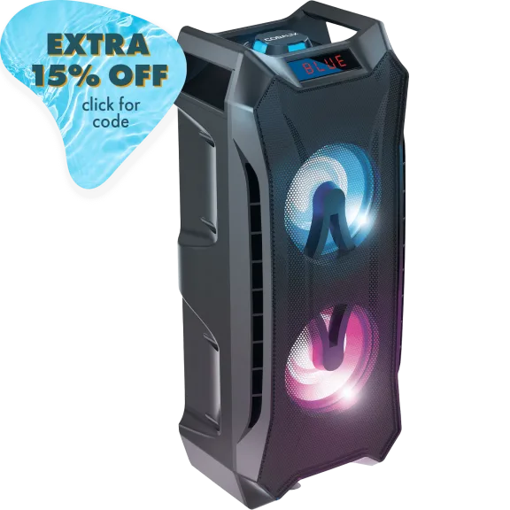 CobaltX Rumble High Fidelity Wireless Tail Gate Speaker With Color Changing LED
