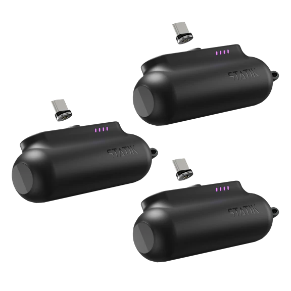 3-Pack: The Cordless Magnetic Pocket Power Bank