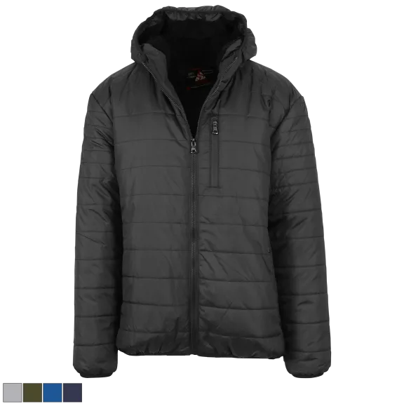 Galaxy by Harvic Men's Sherpa-Lined Hooded Puffer Jacket