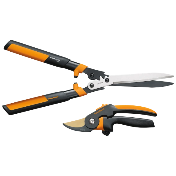 Fiskars® Powergear2 Bypass Pruner and Hedge Shears Set
