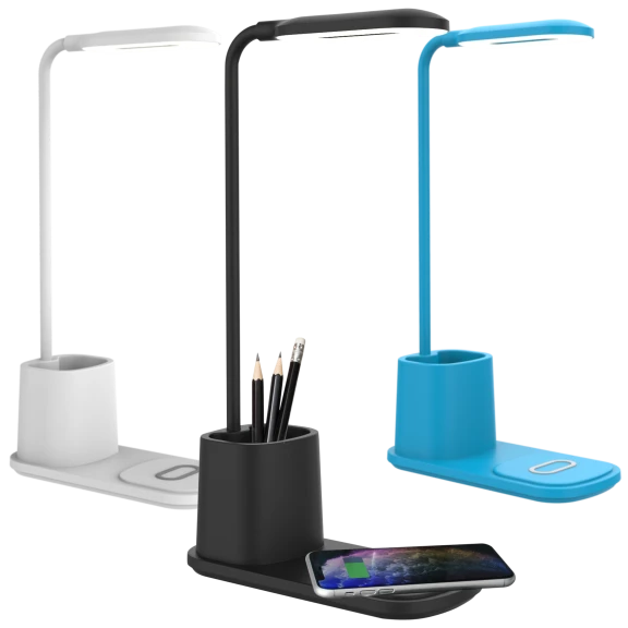 Aduro U-Light Desktop Lamp Organizer & 10W Wireless Charging Stand