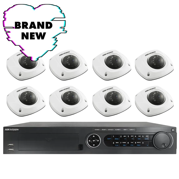 Hikvision Home Surveillance System with 8 Cameras
