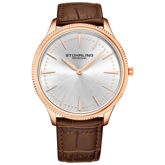 Stührling Men's Silhouette 41mm Classic Quartz Watch