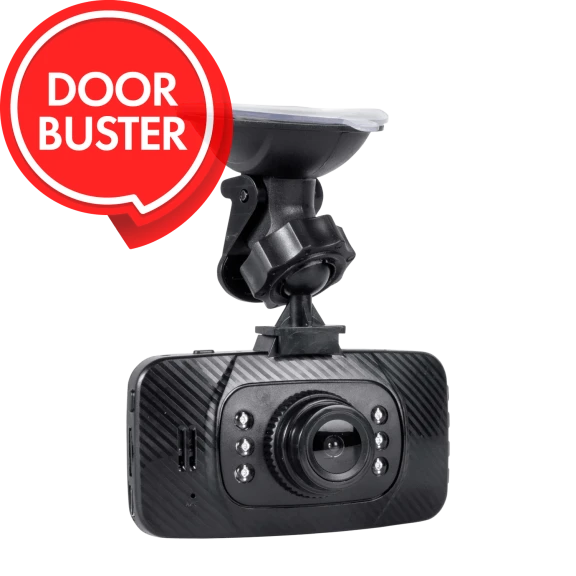 Onn 1080P Dash Camera With 2.6" LCD Screen And 8GB SD Card