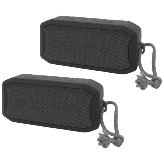 2-Pack: Dolphin Diver Mini Waterproof Portable Speakers