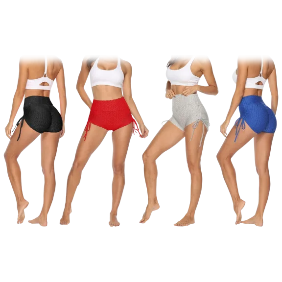 Ciana Women's High-Waist & Scrunch Butt Lifting Yoga Shorts