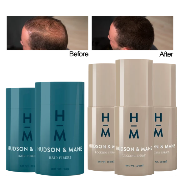 2-Pack: Hudson & Mane Hair Fiber Bundles