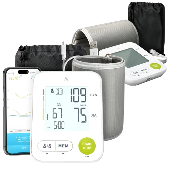 2-Pack: Greater Goods Bluetooth Blood Pressure Monitors