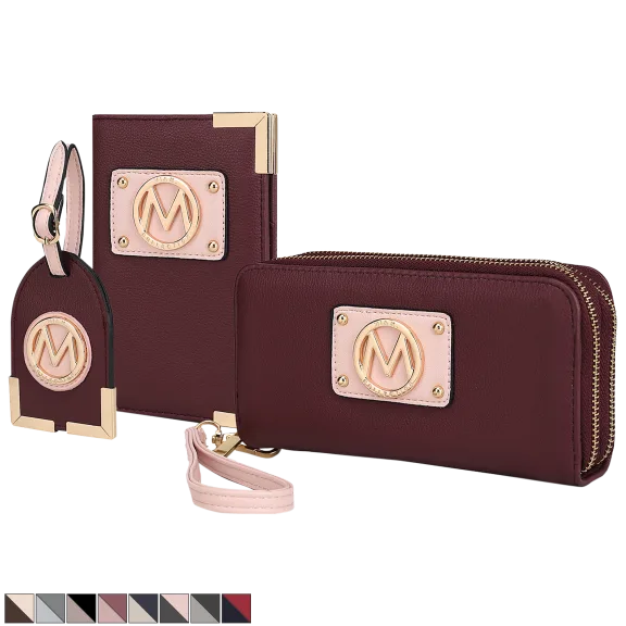 3-Piece: MKF Collection Darla Travel Gift Set by Mia K.