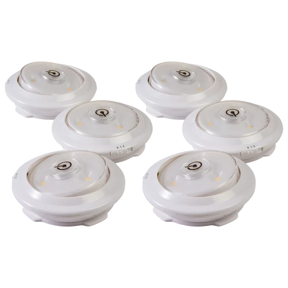 6 Pack: Westek Pivoting Accent Tap LED Light Set